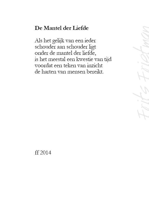 Verwonderend Gedichten – Frits Frietman YN-39